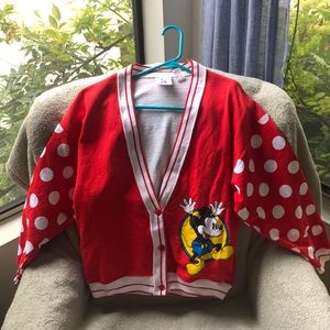 Vintage Disney Mickey Mouse Cardigan (Polka Dot)